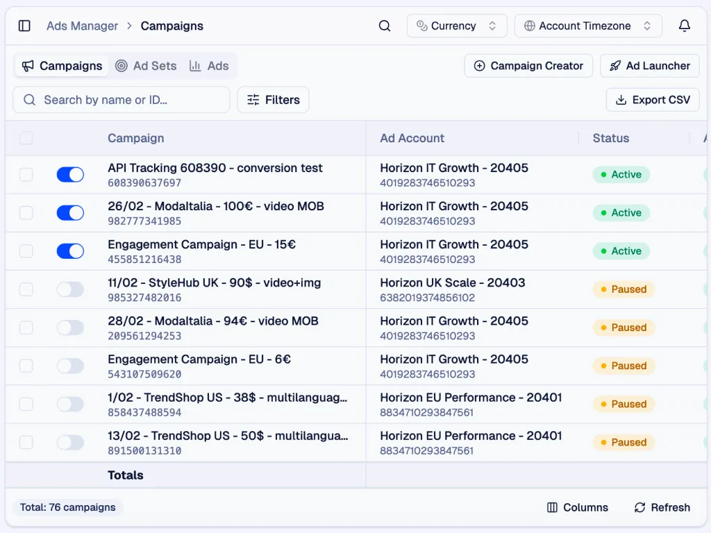 Bulk Campaign Launcher